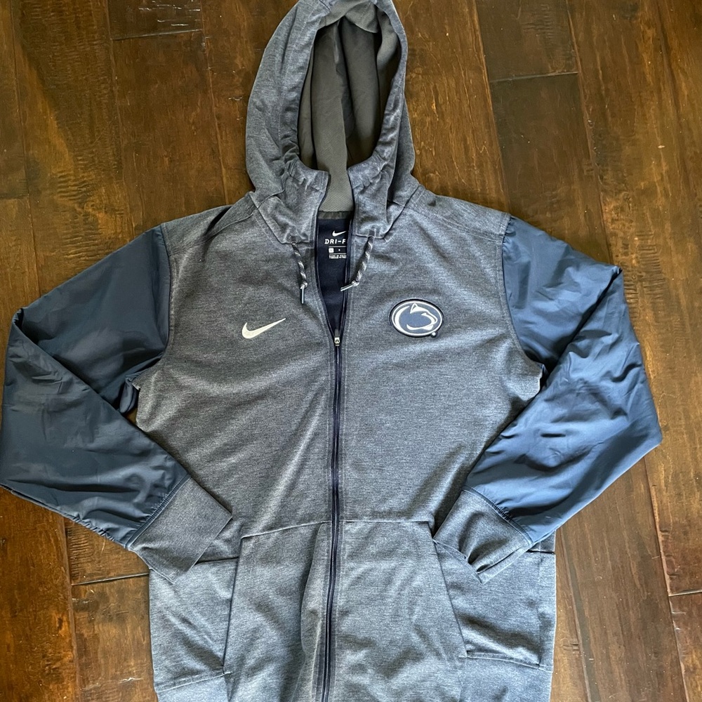 Nike Penn State Zip Up Dri Fit